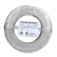 22-2SOL-COIL-WT | 2C/22 AWG SOLID COPPER PVC COIL PACK Security Alarm Cable WHITE - 500 FT (COIL PACK)