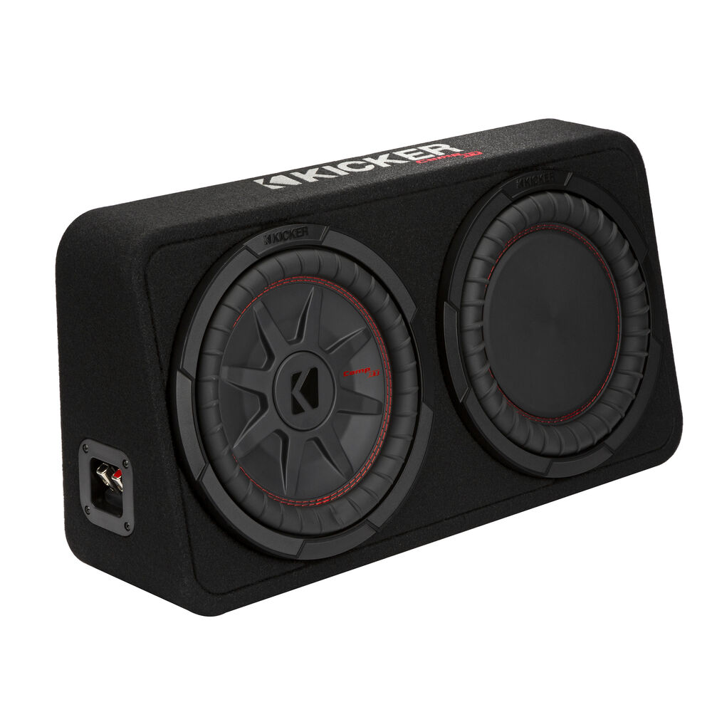 48TCWRT102 | Truck-style sealed enclosure with single 10" CompRT® 2-ohm subwoofer and passive radiator