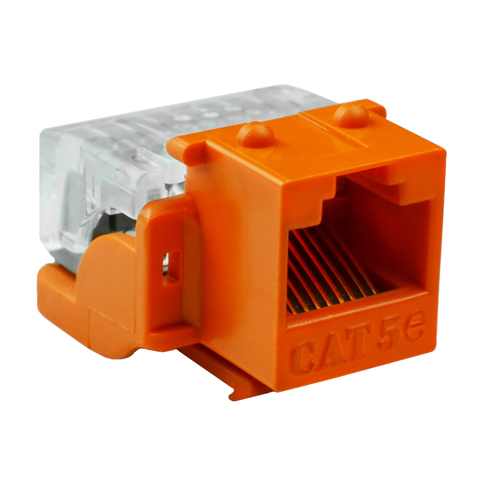 820553 | Cat5e Keystone Insert Orange