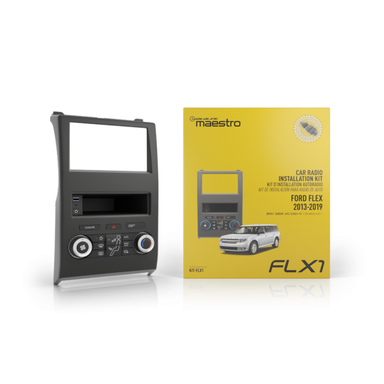 KIT-FLX1 | Radio replacement dash kit for Ford Flex vehicles 2013-2019 equipped with a factory 4.3" screen