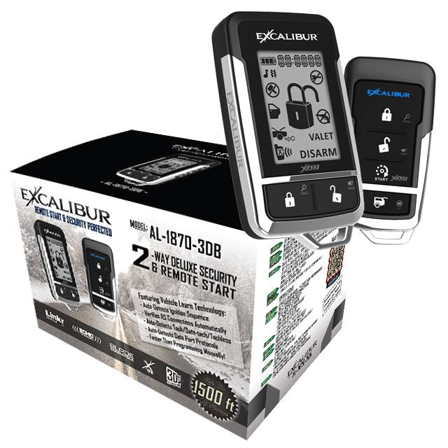 AL-1870-3DB | 2-way Lcd Remote Start Alarm