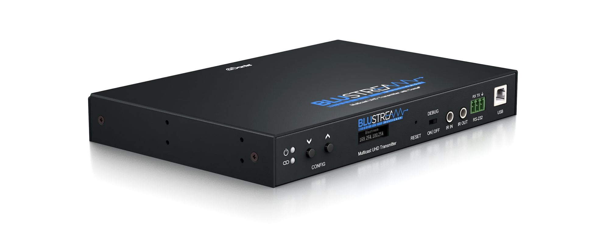 IP250UHD-TX | IP Multicast UHD Video Transmitter over 1Gb Network featuring Dante® Integration, 9340242003713