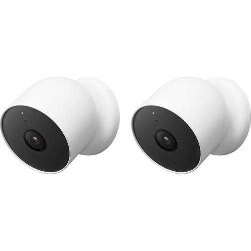 GA01894US | Cam Battery Pro, Indoor/Outdoor Battery Powered Network Camera, 2-Pack, Snow (White)