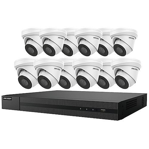 EKI-K164T412C | 16-Channel 8MP NVR with 4TB HDD & 12 4MP Night Vision Turret Cameras Kit