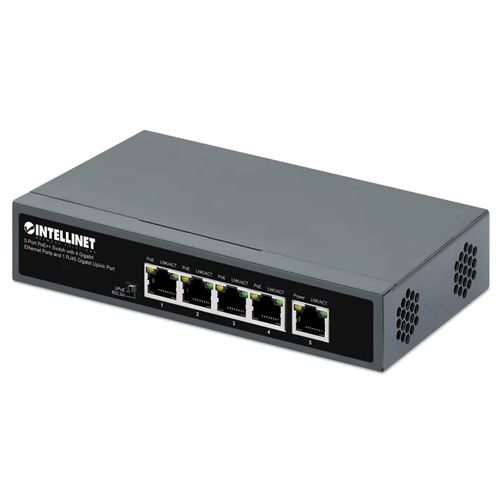 562010 | 5-Port PoE++ Switch with 4 Gigabit Ethernet Ports and 1 RJ45 Gigabit Uplink Port