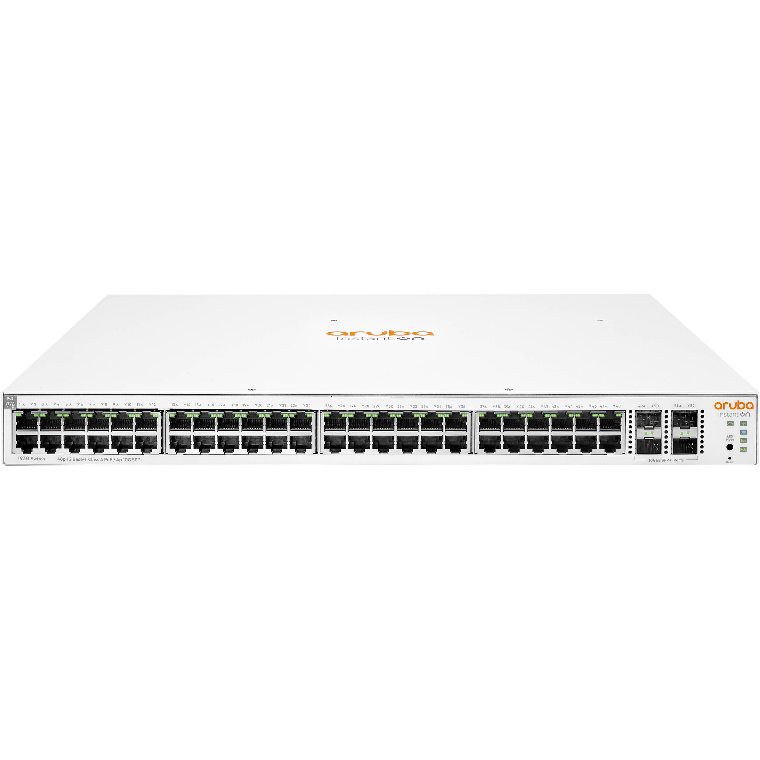 JL686A | 48-Port Gigabit PoE+ Compliant Managed Switch with 10Gb SFP+