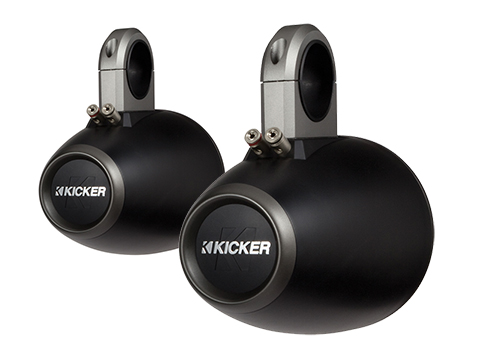 12KMTES | Unloaded tower enclosures designed for Kicker 6-1/2" marine speakers (Pair)