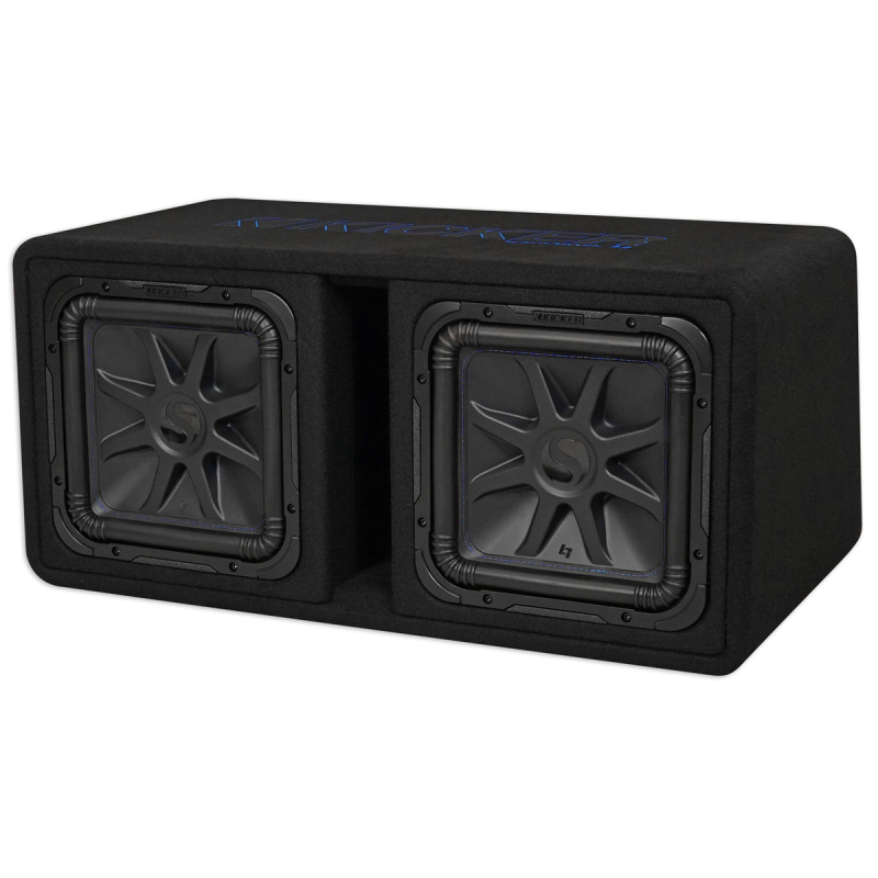 44DL7S122 | Ported enclosure with two Solo-Baric L7S Series 2-ohm 12" subwoofers
