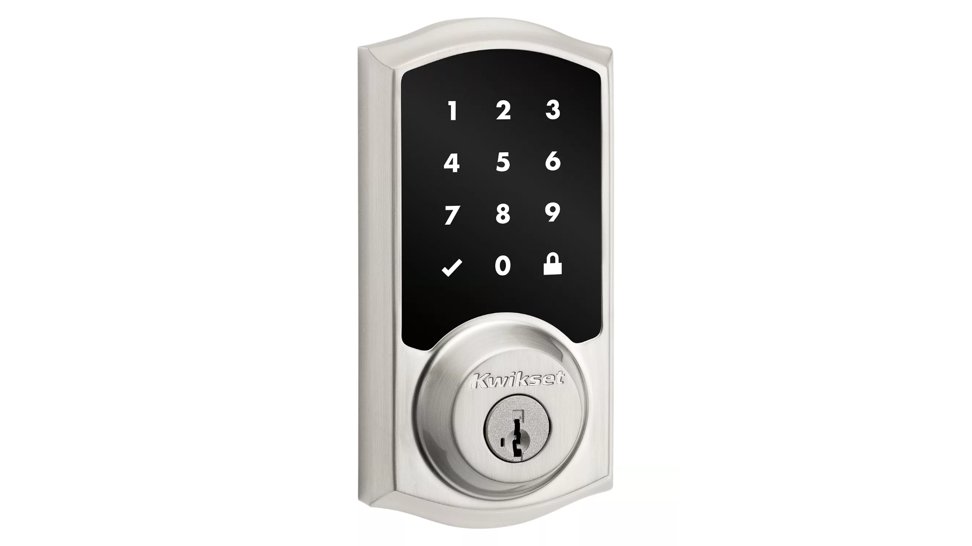 99180-001 | 918 HomeConnect Traditional Electronic Deadbolt with Z-Wave Technology, Satin Nickel