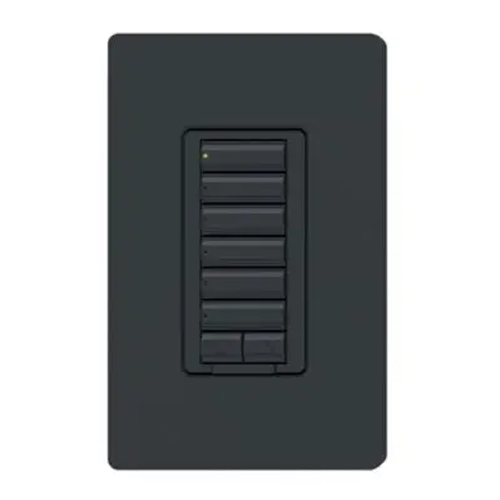 RRD-HN6BRL-BL | RadioRA 2 seeTouch CL Hybrid Keypad, 6 Button w/ Raise-Lower, Black