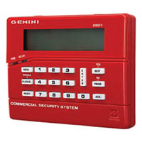 GEMC-FK1 | LCD Fire Keypad, Red, For GEMC Combo Burglary System