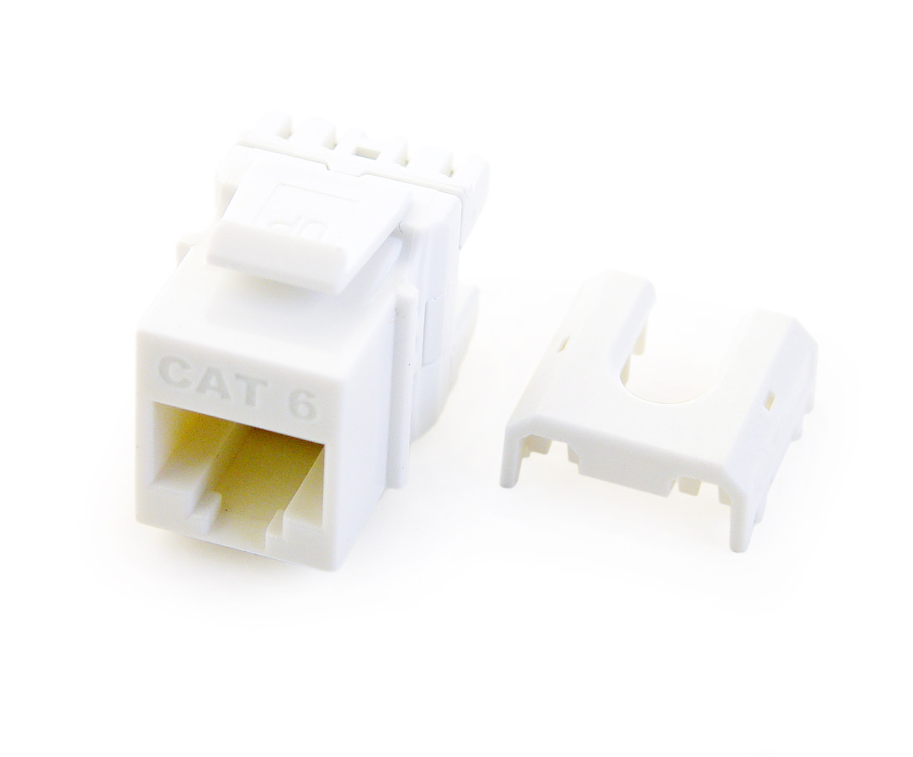 WP3476-WH-50 | Cat6 Keystone Insert White, 50 Pk