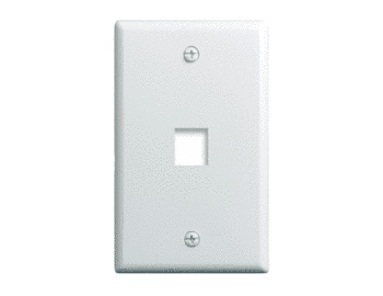 WP3401-WH-25 | 1 Gang Ported Wall Plate, 25 Pk