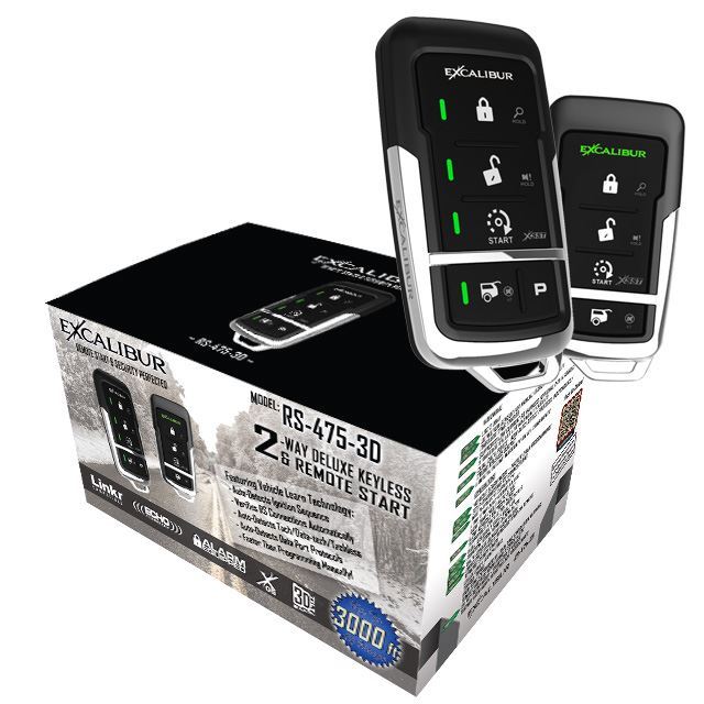 RS-475-3D | 2-way Led Remote Start 3000' 3