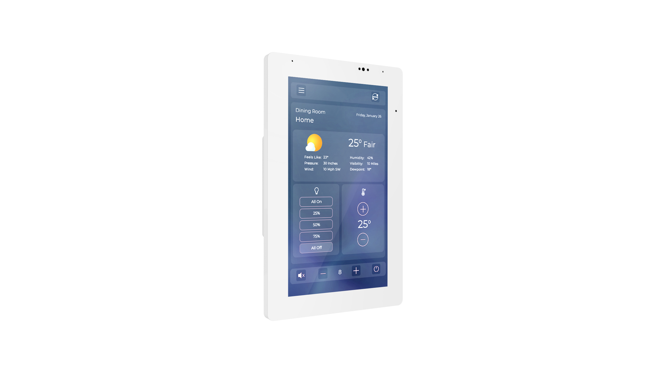 IST-5-W | 5" Intelligent Surfaces Touchpanel - White