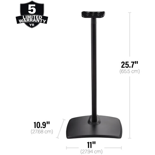 WSSE3A1-B2 | Height-Adjustable Speaker Stand for Sonos Era 300™ - Black