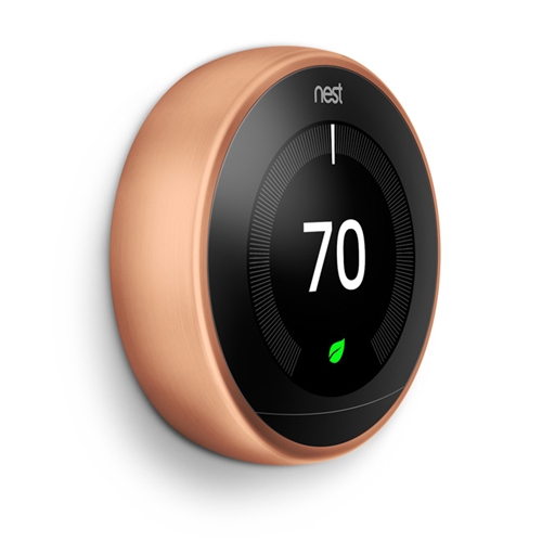 T3021US | Google Nest Learning Thermostat, 3rd Gen, Copper