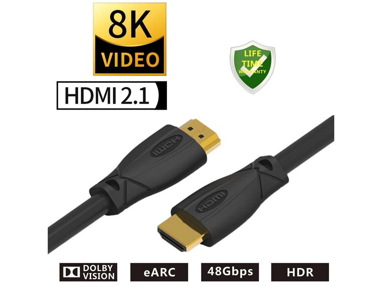 UHD8K01 | 1' 8k Hdmi Cable 48gbps 8k@60hz 4:4:4 & 4k@120hz