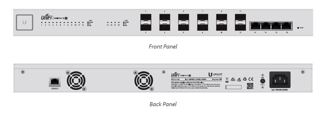 US-16-XG | Unifi Switch 16 Port 10gigabit
