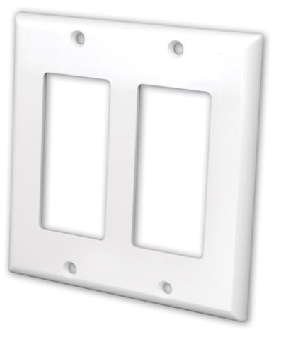 820512 | Decor Style Face Plate - 2 Gang - White