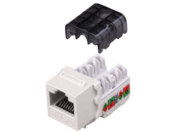 820426 | Cat6 Keystone Insert, White