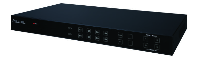 EVMX4X3 | 4K HDBaseT 4×3 Matrix with HDMI Output, IR, IP and RS-232