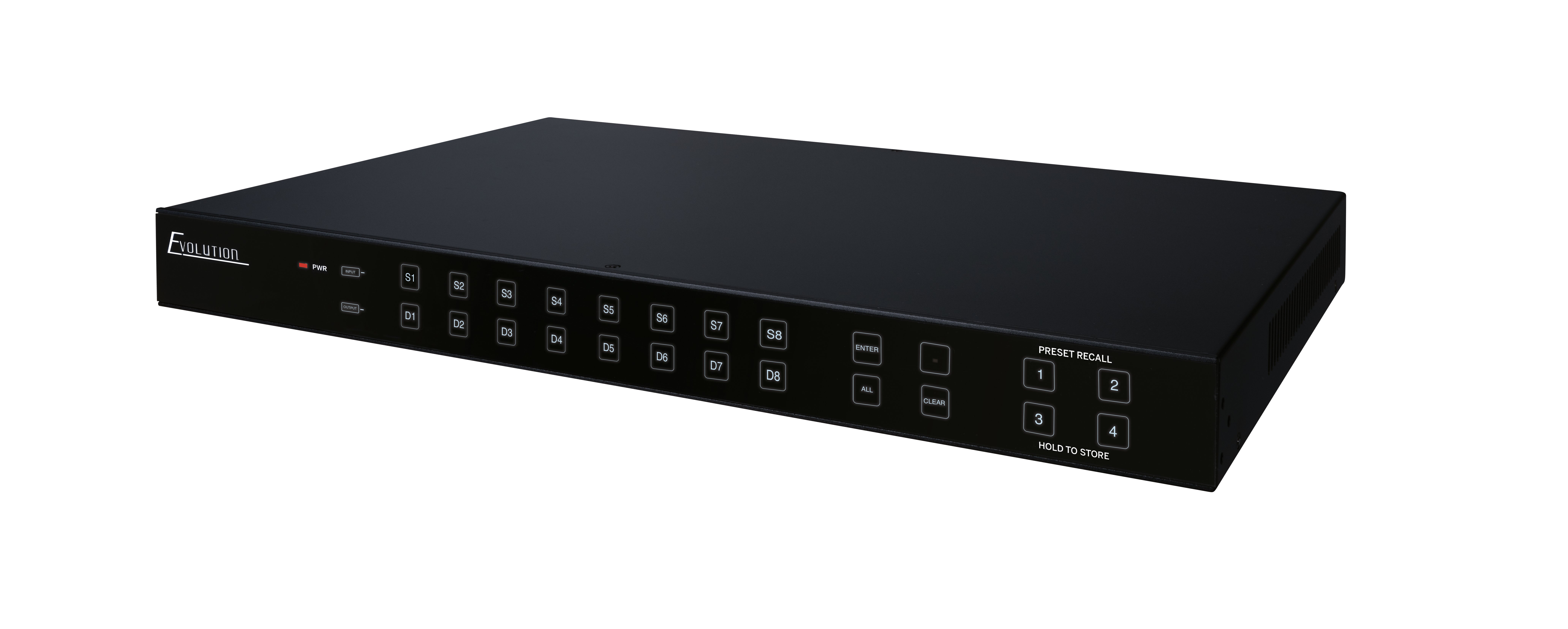 EVMX8X6 | 4K HDBaseT 8×6 Matrix with 2 HDMI Outputs, IR, IP and RS-232