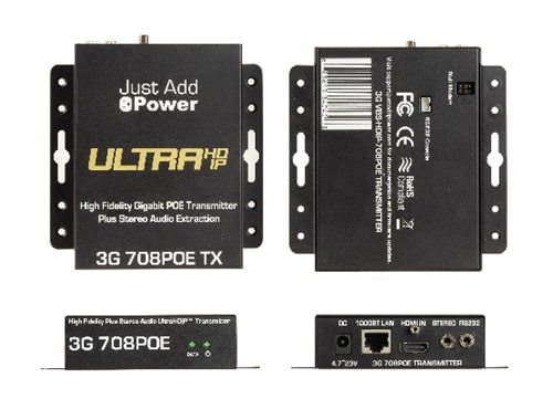 VBS-HDIP-708POE | 3G Transmitter with Stereo Out