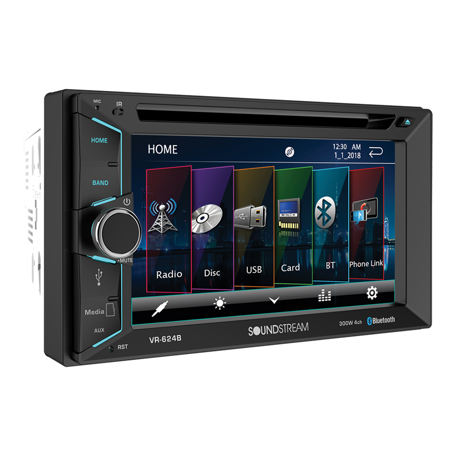 VR624B | 2din Aptix Source Unit 6.2" W/ Bluetooth