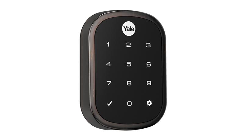 YRD156ZW20BP | Yale Residential Real Living Key Free Touchscreen Deadbolt with Z-Wave Plus, Oil Rubbed Bronze