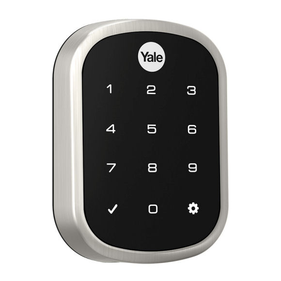 YRD256ZW2619 | Yale Residential Real Living Key Free Touchscreen Deadbolt with Z-Wave Plus, Satin Nickel